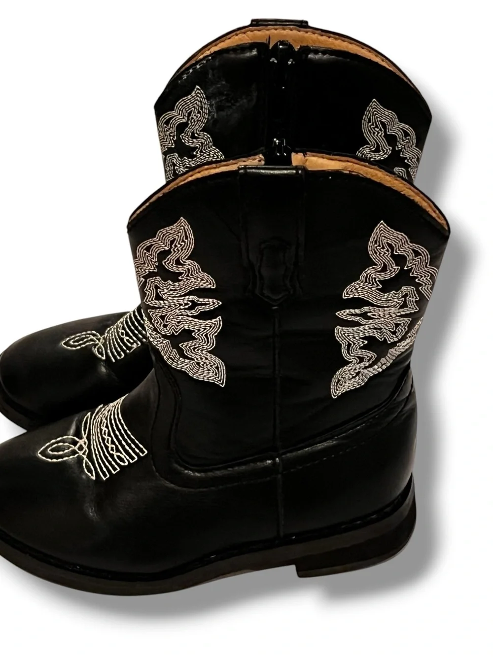 NORTY Boy's Girl's Unisex Western Cowboy Boot for Toddlers - Black Sz 8 D-8